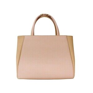 Fendi Toujours Classic Tan Pink Handbag Beige Shoulder Bag